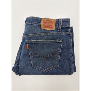 LEVIS 721 Orange Tab Vintage High Rise Skinny Stretch Blue Jeans‎ Women's 31